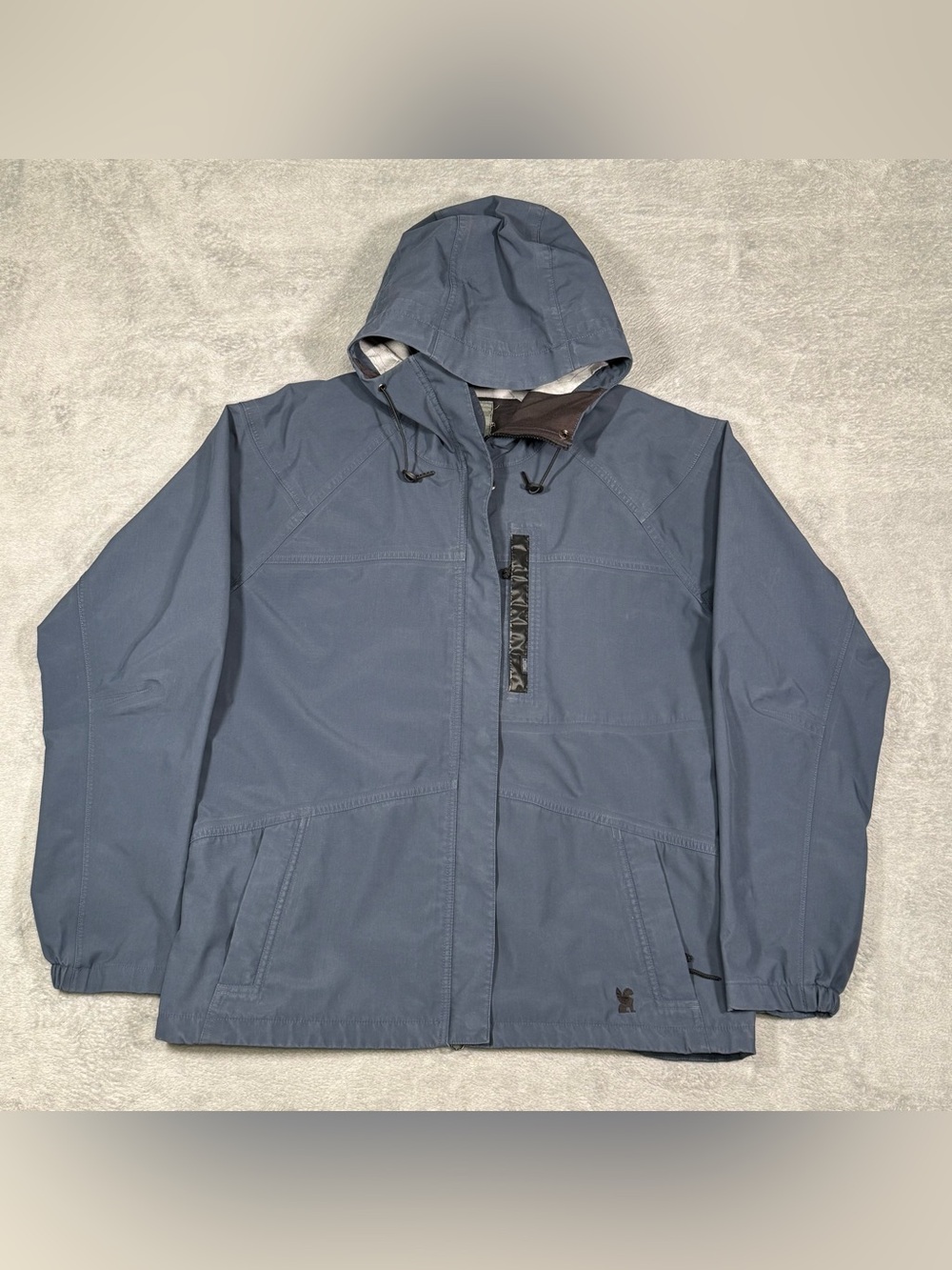 Chrome Industries Hooded Jacket Mens L Blue Nylon Tech Shell Gorpcore Utility